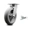 Service Caster 8 Inch Kingpinless Thermoplastic Rubber Wheel Swivel Caster with Swivel Lock SCC SCC-KP30S820-TPRRD-BSL - alternate 1